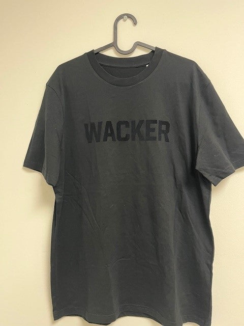T-Shirt Aufschrift Wacker schwarz