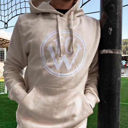 Hoodie FCW Logo beige