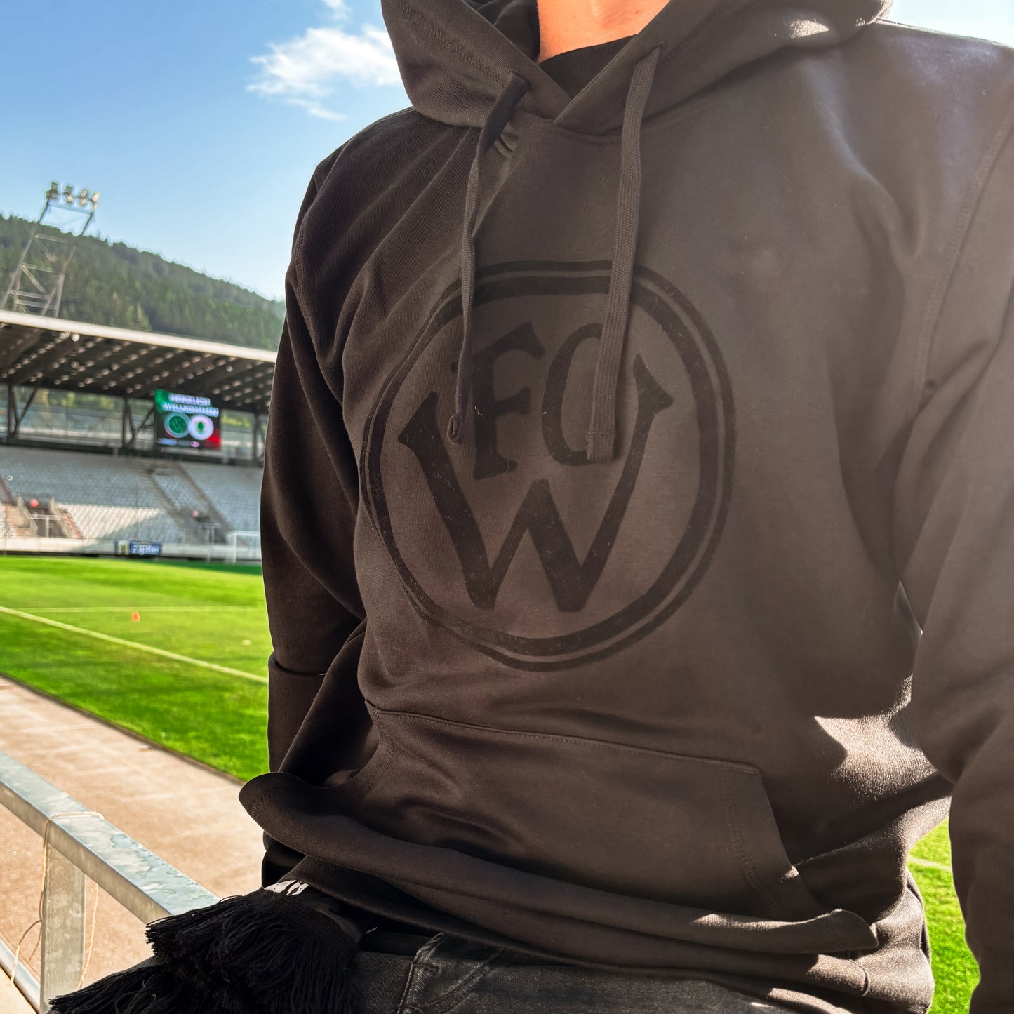 Hoodie FCW Logo Schwarz Erwachsen