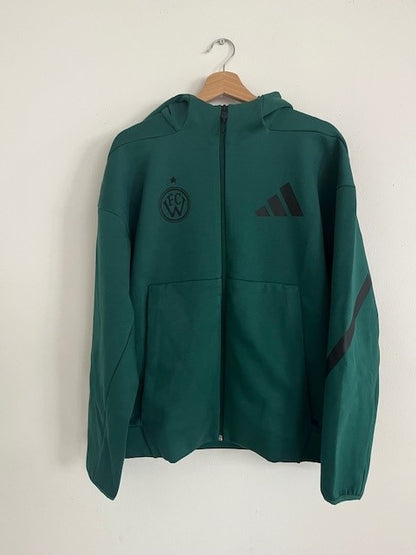 Kapuzenjacke Adidas Grün Erwachsen