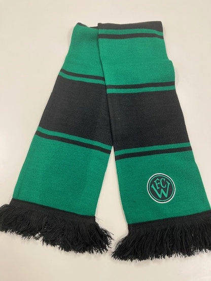 Schal Schwarz - Grün Balken