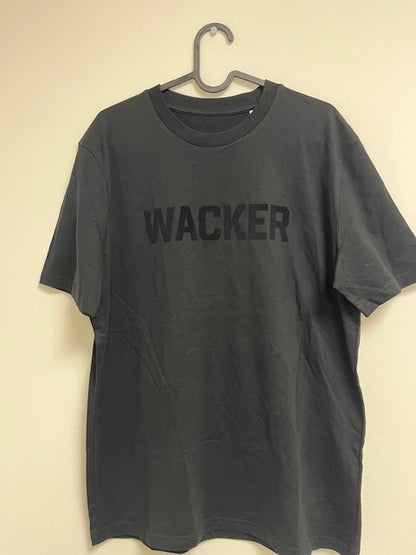 T-Shirt Aufschrift Wacker schwarz