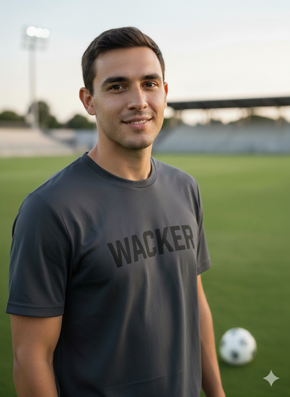 T-Shirt Aufschrift Wacker schwarz